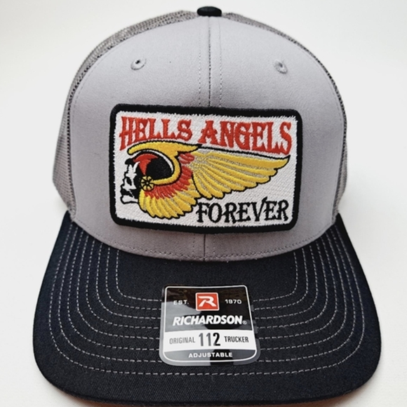 American Biker Motorcycle Racing Gear Bike Gang Club Heritage Hells Angels Hat - Picture 3 of 7